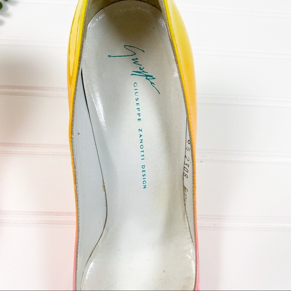 Giuseppe Zanotti Neon Ombré Heels size 6.5 - Picture 5 of 8